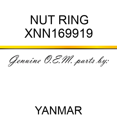 NUT, RING XNN169919