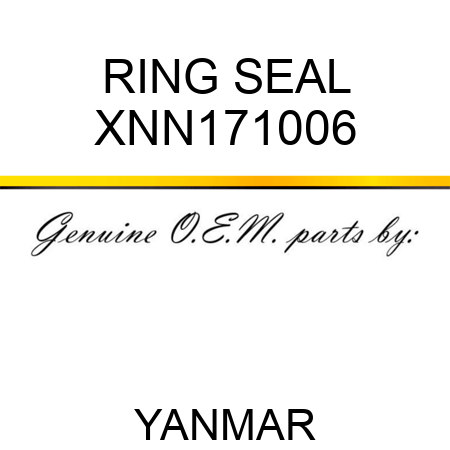 RING, SEAL XNN171006