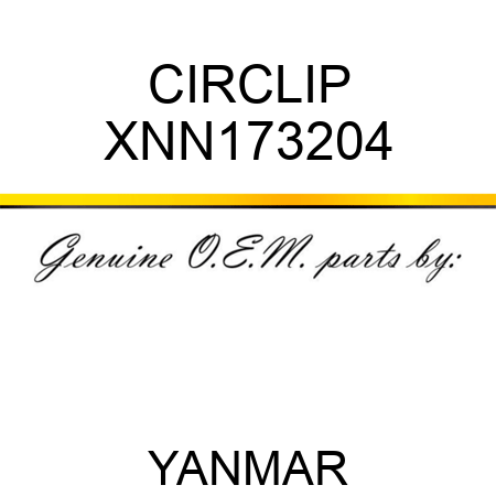 CIRCLIP XNN173204