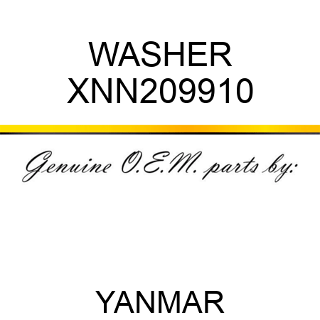 WASHER XNN209910