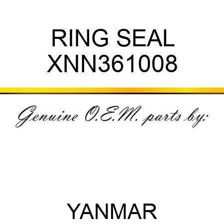 RING, SEAL XNN361008