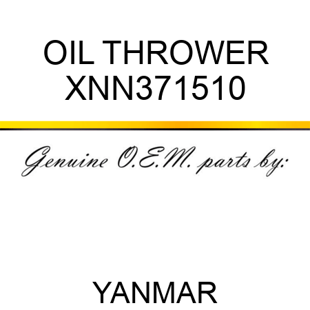 OIL THROWER XNN371510