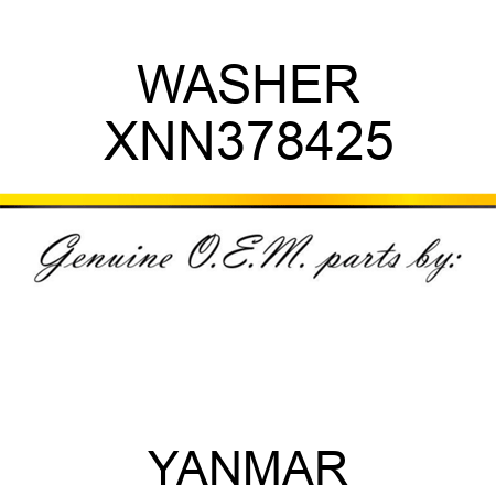 WASHER XNN378425