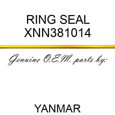 RING, SEAL XNN381014