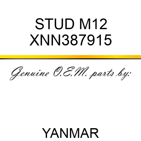STUD, M12 XNN387915