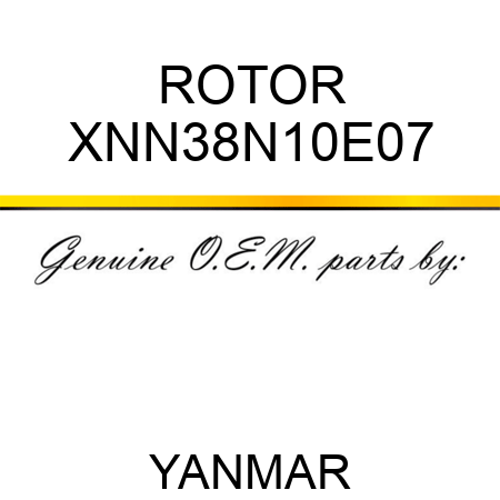 ROTOR XNN38N10E07
