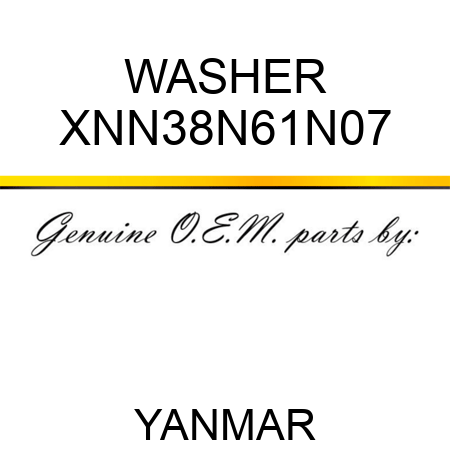WASHER XNN38N61N07