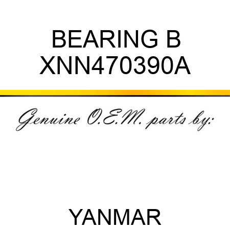 BEARING, B XNN470390A