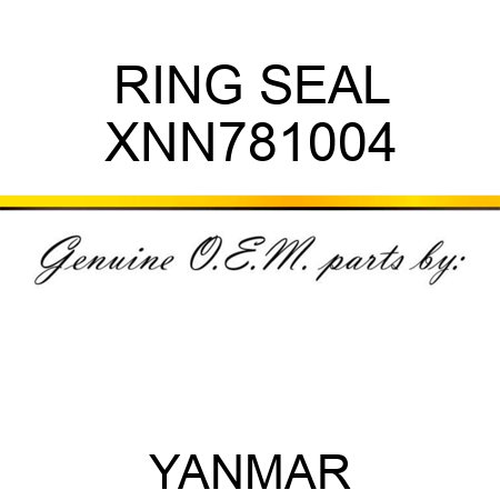 RING, SEAL XNN781004