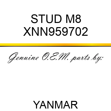 STUD, M8 XNN959702