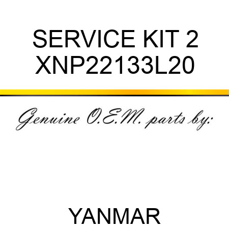SERVICE KIT, 2 XNP22133L20