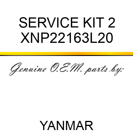 SERVICE KIT, 2 XNP22163L20