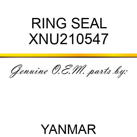 RING, SEAL XNU210547
