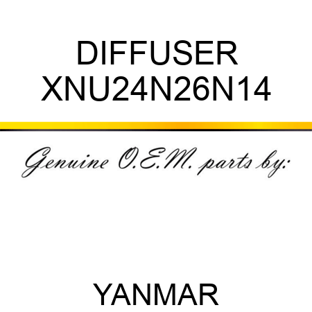 DIFFUSER XNU24N26N14