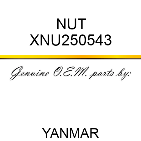 NUT XNU250543