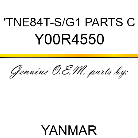 'TNE84T-S/G1 PARTS C Y00R4550