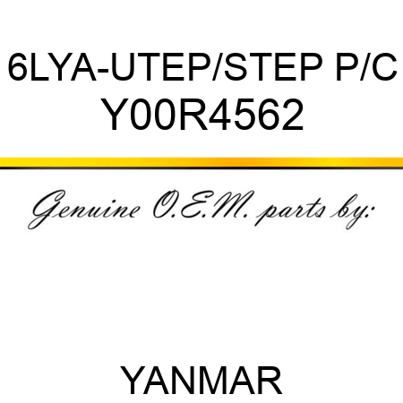 6LYA-UTEP/STEP P/C Y00R4562