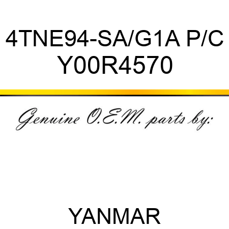 4TNE94-SA/G1A P/C Y00R4570