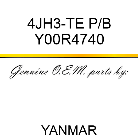 4JH3-TE P/B Y00R4740