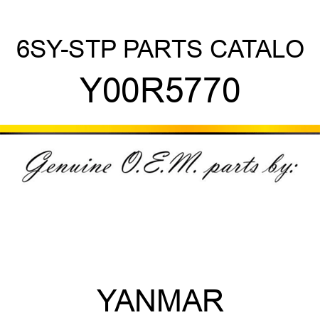 6SY-STP PARTS CATALO Y00R5770