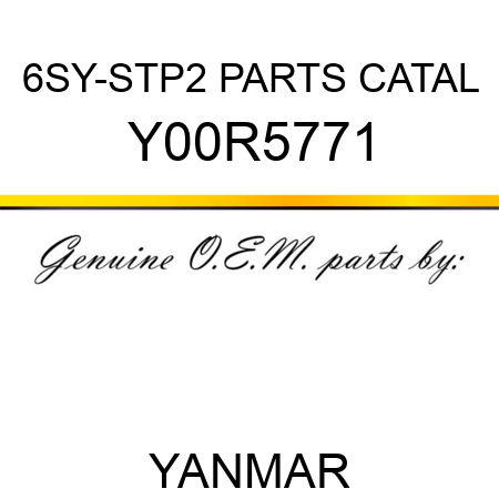 6SY-STP2 PARTS CATAL Y00R5771