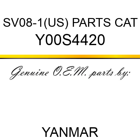 SV08-1(US) PARTS CAT Y00S4420