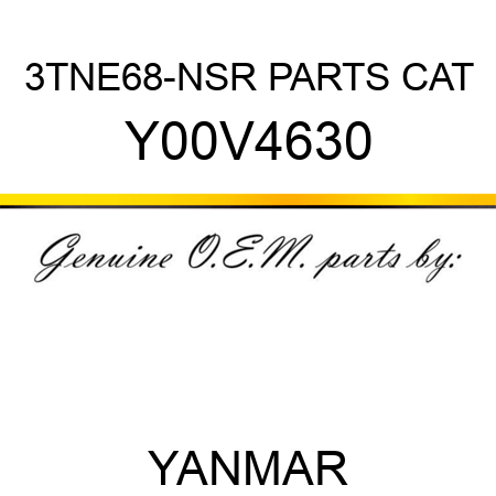 3TNE68-NSR PARTS CAT Y00V4630