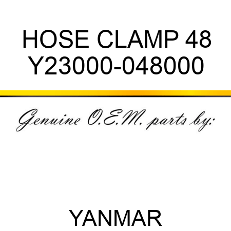 HOSE CLAMP 48 Y23000-048000