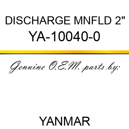 DISCHARGE MNFLD 2