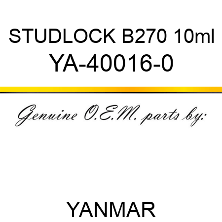 STUDLOCK B270 10ml YA-40016-0