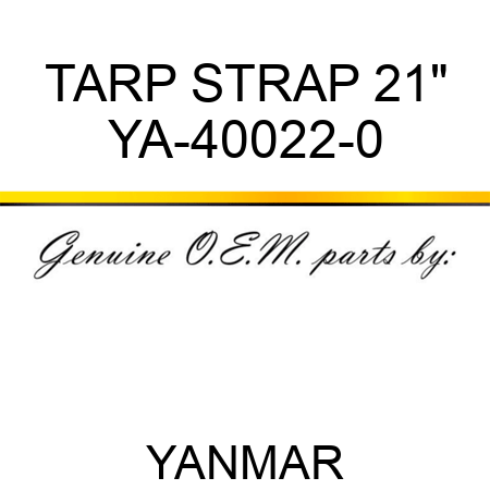 TARP STRAP 21