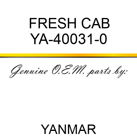 FRESH CAB YA-40031-0