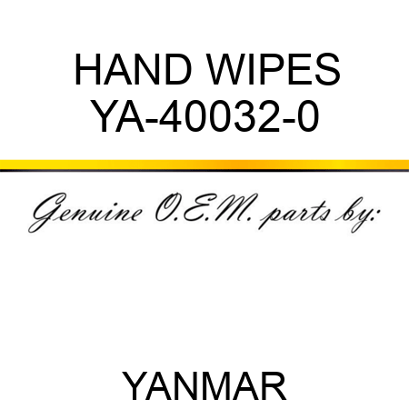 HAND WIPES YA-40032-0