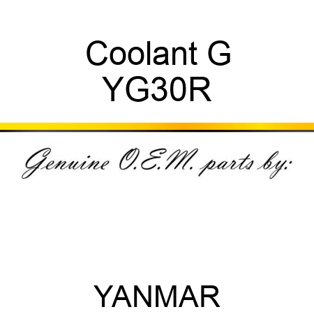 Coolant G YG30R