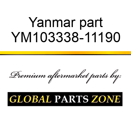 Yanmar part YM103338-11190