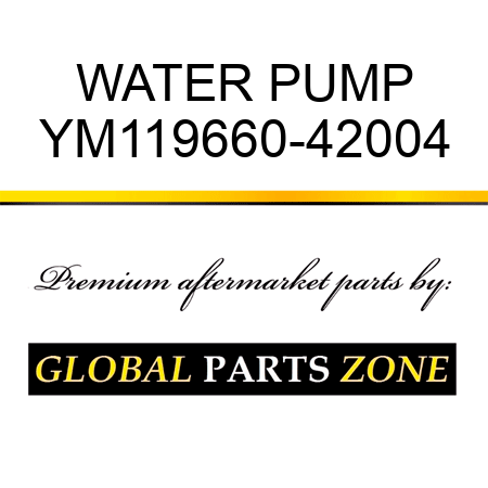 WATER PUMP YM119660-42004