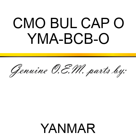 CMO BUL CAP O YMA-BCB-O