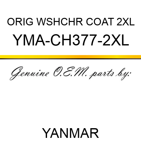 ORIG WSHCHR COAT 2XL YMA-CH377-2XL