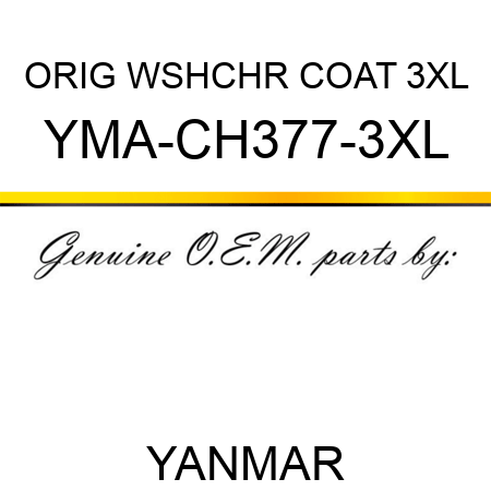 ORIG WSHCHR COAT 3XL YMA-CH377-3XL