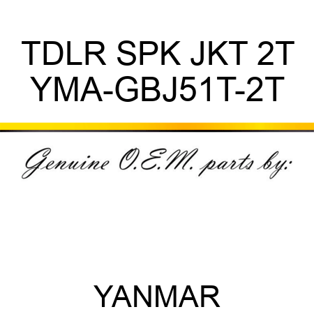 TDLR SPK JKT 2T YMA-GBJ51T-2T