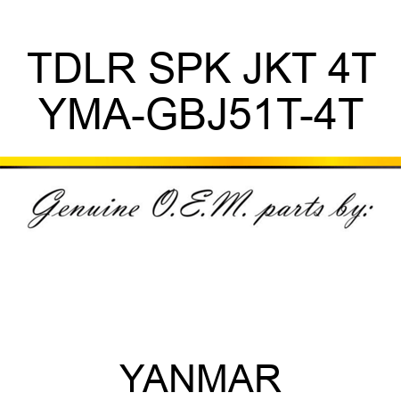 TDLR SPK JKT 4T YMA-GBJ51T-4T