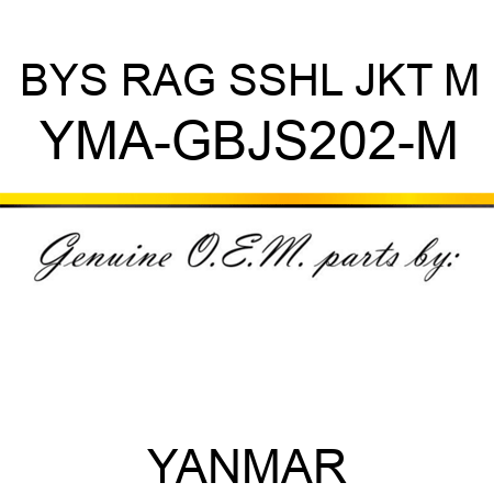 BYS RAG SSHL JKT M YMA-GBJS202-M