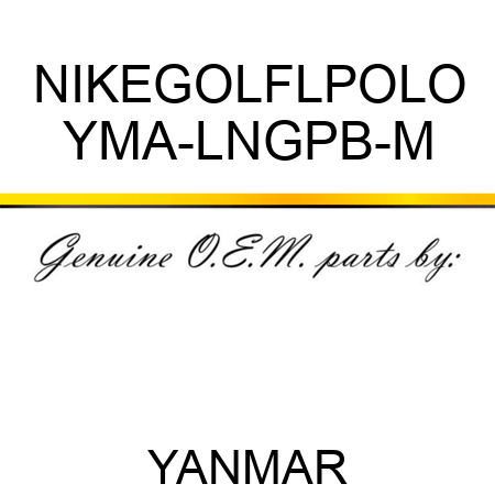 NIKEGOLFLPOLO YMA-LNGPB-M