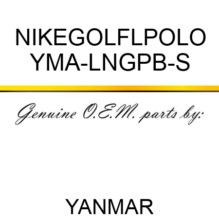 NIKEGOLFLPOLO YMA-LNGPB-S