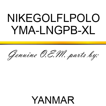 NIKEGOLFLPOLO YMA-LNGPB-XL