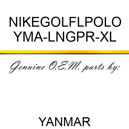 NIKEGOLFLPOLO YMA-LNGPR-XL