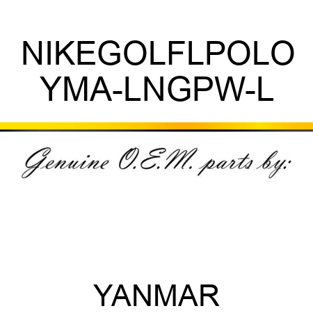 NIKEGOLFLPOLO YMA-LNGPW-L