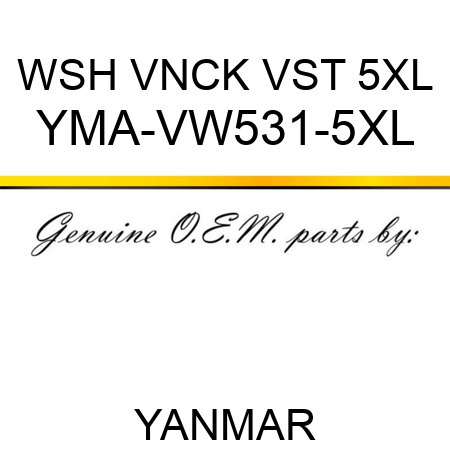 WSH VNCK VST 5XL YMA-VW531-5XL