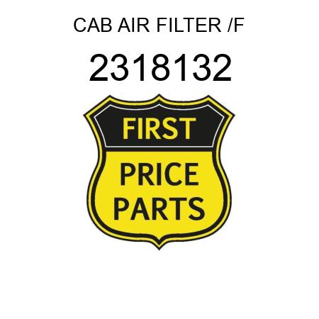 CAB AIR FILTER /FLAT PANE 2318132