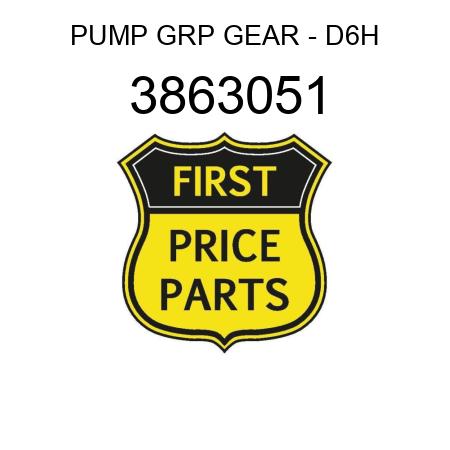 PUMP GRP GEAR - D6H 3863051